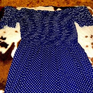 Blue Polka dot shirt